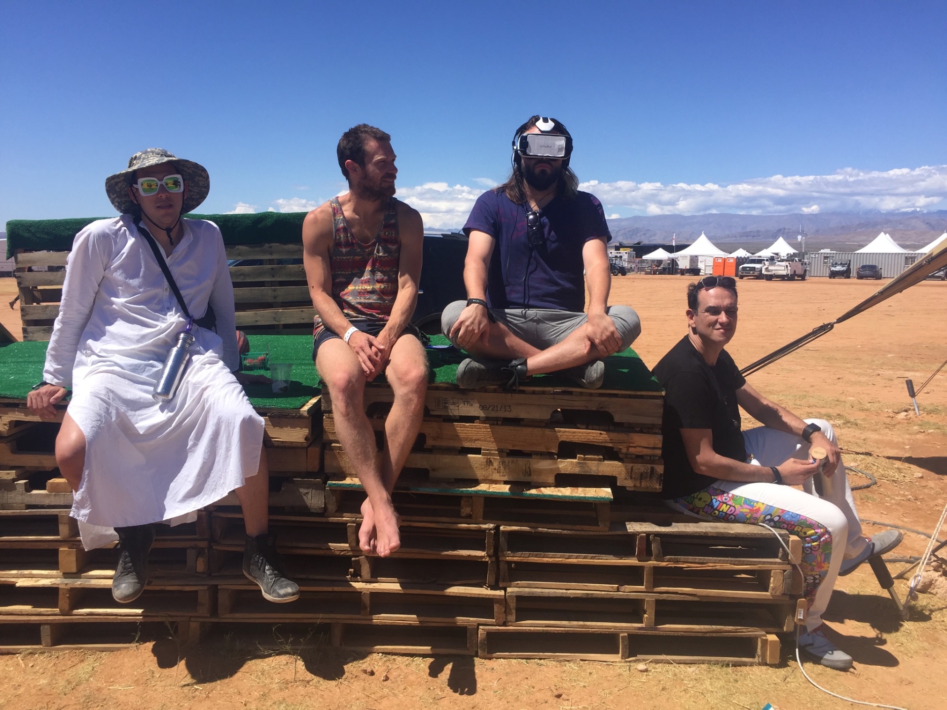 mYndful VR presented at Further Future 002 in the Mojave Desert, 2016