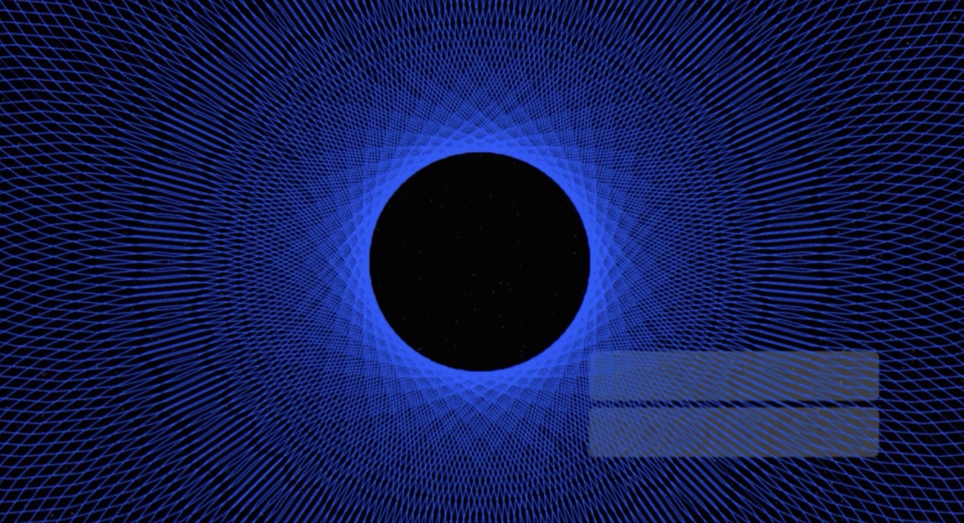 mYndful VR — Sonification Mandala, 2015: a radial blue geometry entrained to the viewer's pulse