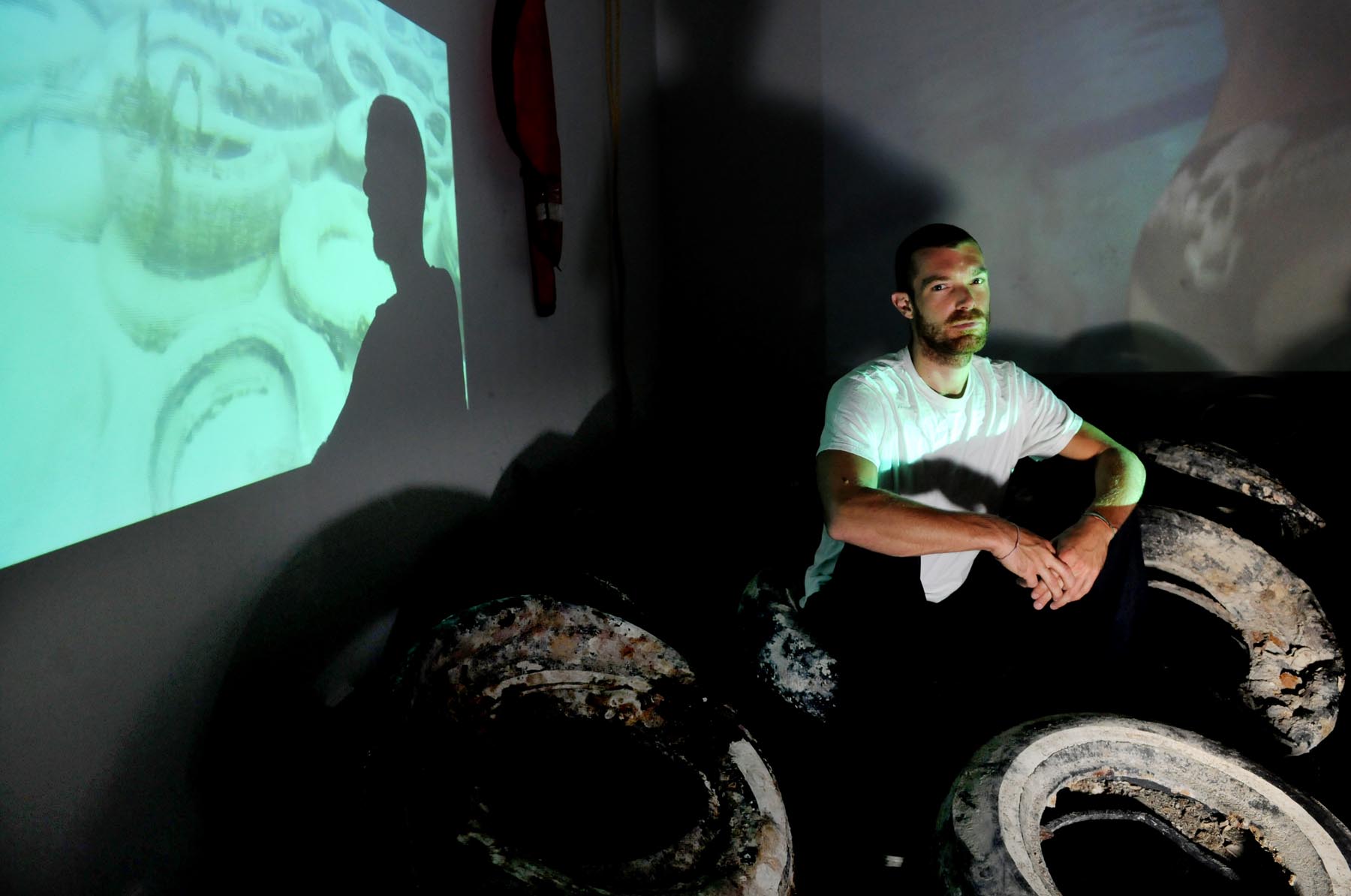 Hannes Bend within the ECLIPSE installation, Miami, 2012